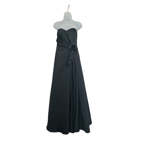 Halloween Play Black Gothic Wedding Evening Dress Pesavento Couture Small Medium - Picture 2 of 14